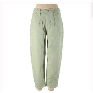NWT Stich Fix Vigoss green denim trousers parachute barrel size 33or 14